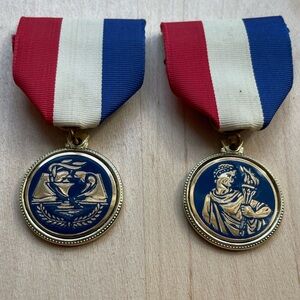 VTG Scout medals - torch bearer & lamp of knowledge